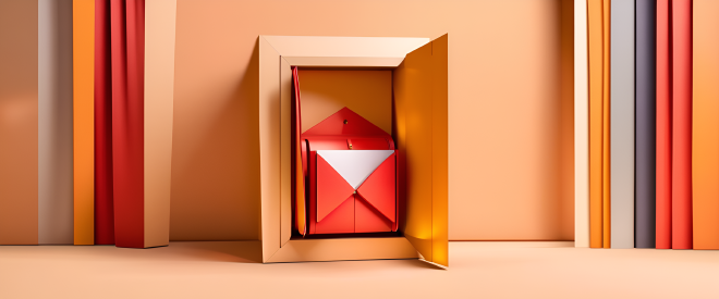 A box of posts in an open doorway